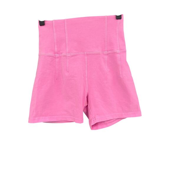 Aerie Offline Pink Gym Workout Hi Rise Bike Shorts Small - Picture 1 of 4